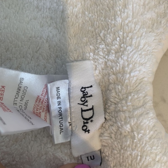 Dior Baby bib blue stars with Terry cloth back - Picture 6 of 10